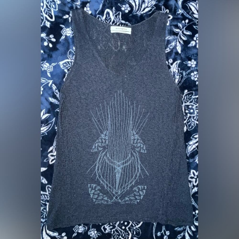 Aldomartins Spain Made Knit Sleeveless Sweater 18-22” P2P